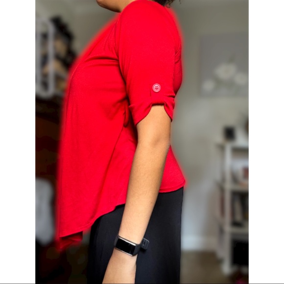 Zoey & Beth Red Cardigan with a built-in tank top - Picture 3 of 4